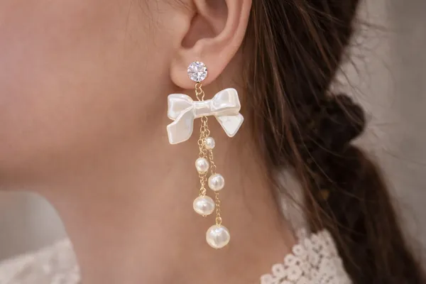 Creatitude_Pearl_Bow_Drop_Earrings_with_Crystal_Studs_and_Elegant_Chain_Pearl_Dangles