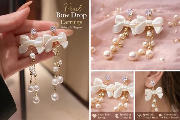 Creatitude_Pearl_Bow_Drop_Earrings_with_Crystal_Studs_and_Elegant_Chain_Pearl_Dangles