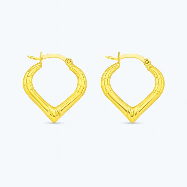 Gold_Textured_V-Hoop_Earrings_|_Modern_Geometric_Statement_Jewellery_For_Women