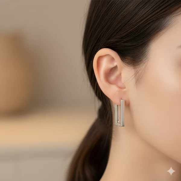 Silver_Rectangular_Hoop_Earrings_|_Modern_Geometric_Minimalist_Jewellery_For_Women