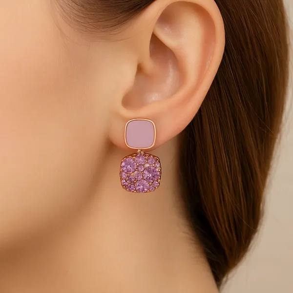 Purple_Contemporary_Drop_Earrings_Enamel_&_Pave_Crystal_For_Women