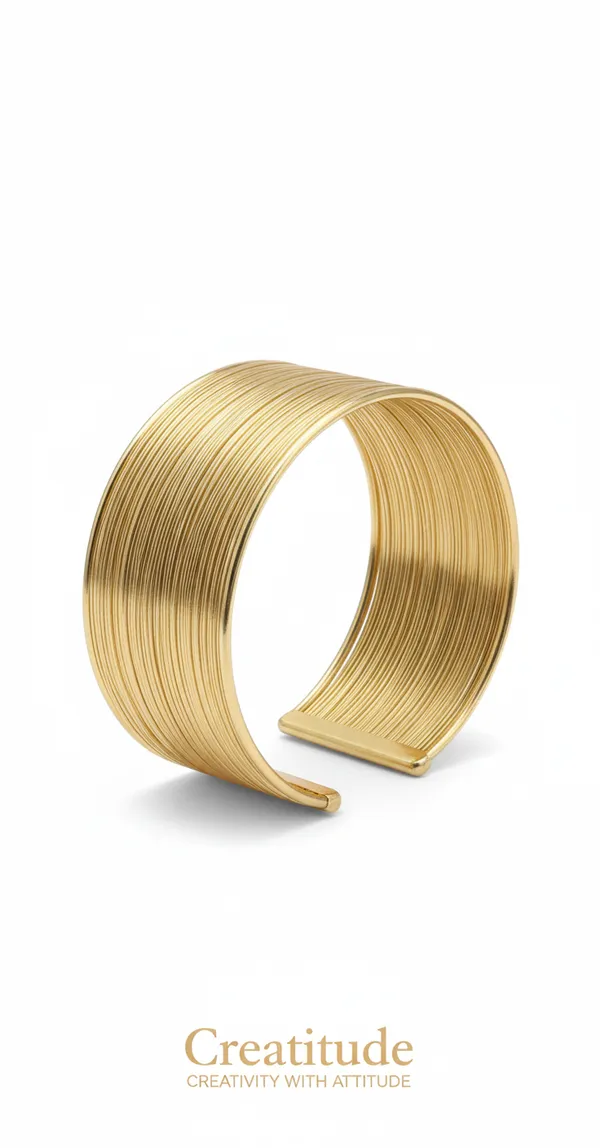 Gold_Textured_Wide_Cuff_Bracelet_|_Elegant_Statement_Bangle_With_Modern_Minimal_Design_For_Women