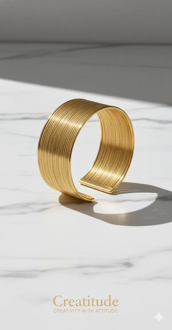 Gold_Textured_Wide_Cuff_Bracelet_|_Elegant_Statement_Bangle_With_Modern_Minimal_Design_For_Women