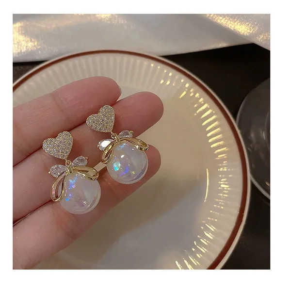 Silver_Romantic_Heart_Stud_Drop_Earrings_With_Large_Pearl_&_Cubic_Zirconia_For_Women