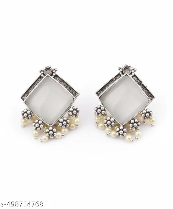 Silver_Square_Oxidized_Pearl_Earrings_|_Elegant_Handcrafted_Design_For_Women