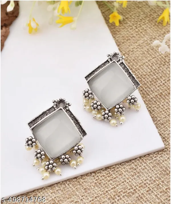 Silver_Square_Oxidized_Pearl_Earrings_|_Elegant_Handcrafted_Design_For_Women