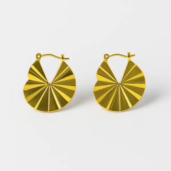 Gold_Textured_Fan_Hoop_Earrings_|_Bold_Modern_Statement_Jewellery_For_Women