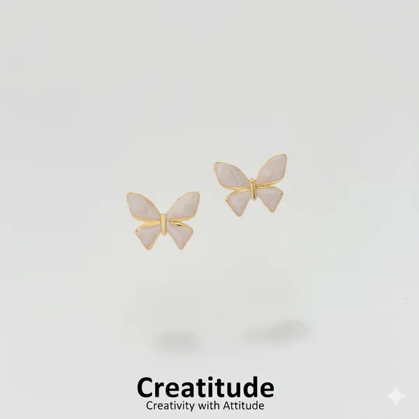 White_Butterfly_Stud_Earrings_|_Gold-Plated_Enamel_Earrings_For_Women