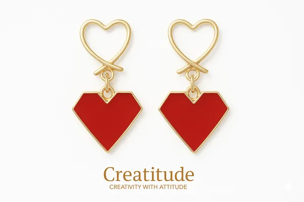 Red_Enamel_Heart_Drop_Earrings_|_Playful_Gold-Tone_Statement_Jewellery_For_Women