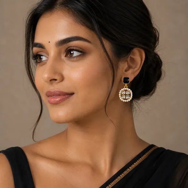 Ivory_And_Black_Premium_And_Stone_And_Pearl_Earrings_For_Women
