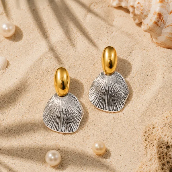 Vogue_Trendy_Shell_Drop_Earrings