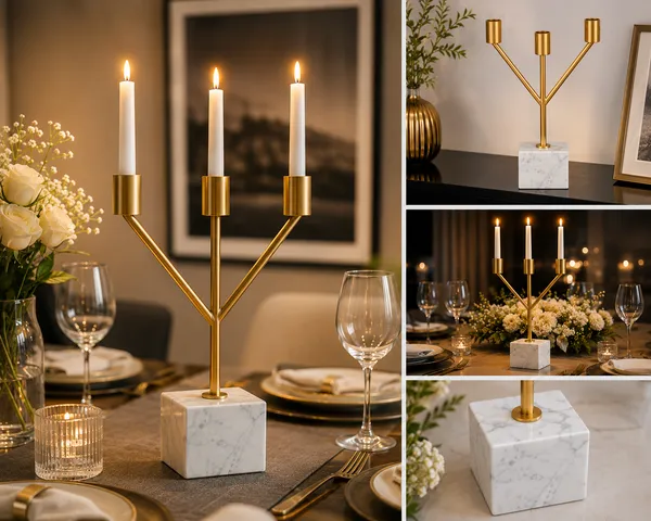 3-Arm_Candelabra_with_White_Marble_Base,_Gold_Metal