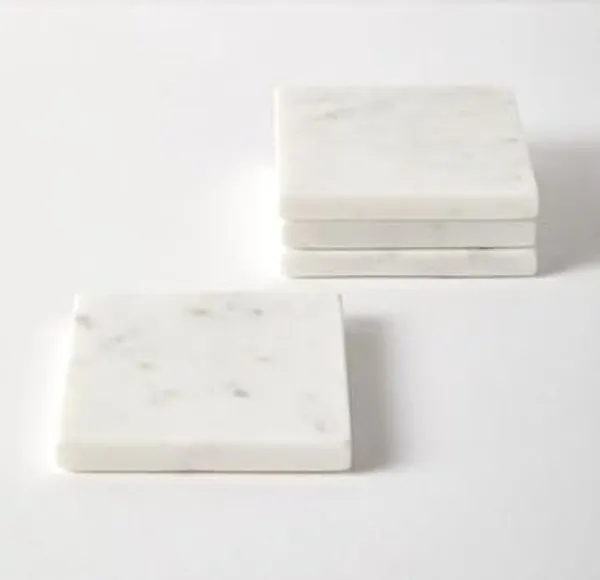 Luxury_White_Marble_Coasters_Set_Of_4_10Cm_Square_Handcrafted_Stone_Drink_Mats_Elegant_Natural_Veined_Marble_Table_Protectors_For_Coffee_Mugs_Wine_Glasses_Home_Decor_Premium_Wedding_Gift_Set