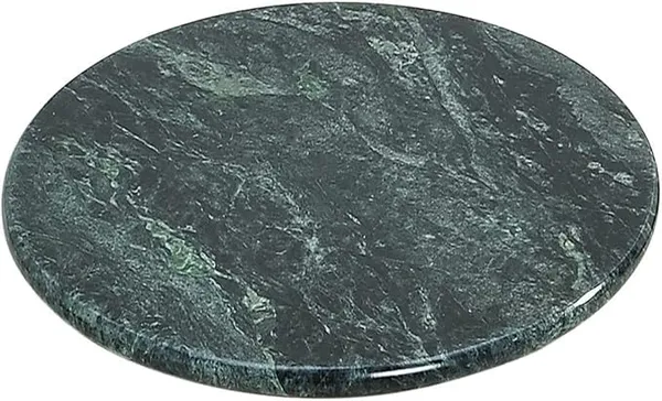 Premium_Green_Marble_Chakla_For_Roti_24Cm_Natural_Stone_Rolling_Board_Elegant_Round_Cheese_Platter_Serving_Board_For_Kitchen_Dining_Handcrafted_Marble_Pastry_Board_Deep_Forest_Green