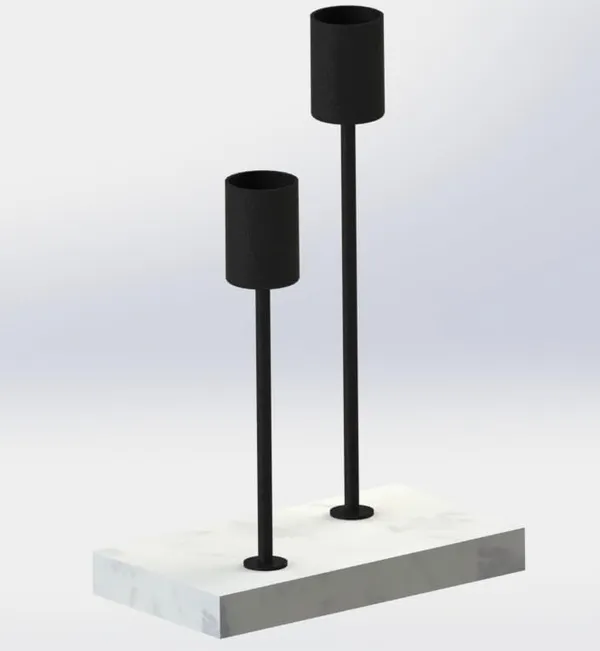Candle_Holder_Black_Metal_Decorative_Candle_Stand_For_Home_Decor_Table_Centerpiece_For_Living_Room_Dining_Table_Bedroom_13X7X19_Cm_Candles_Not_Included