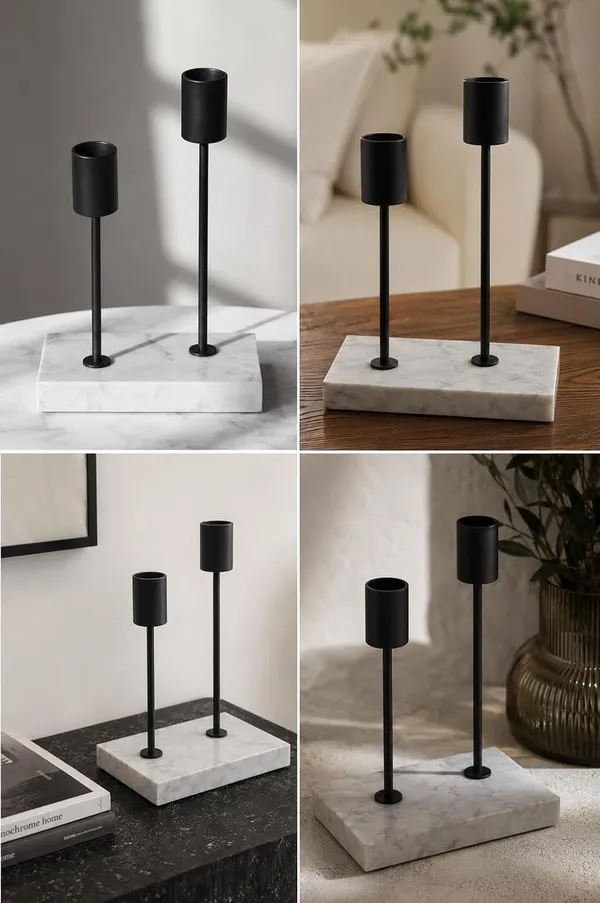 Candle_Holder_Black_Metal_Decorative_Candle_Stand_For_Home_Decor_Table_Centerpiece_For_Living_Room_Dining_Table_Bedroom_13X7X19_Cm_Candles_Not_Included
