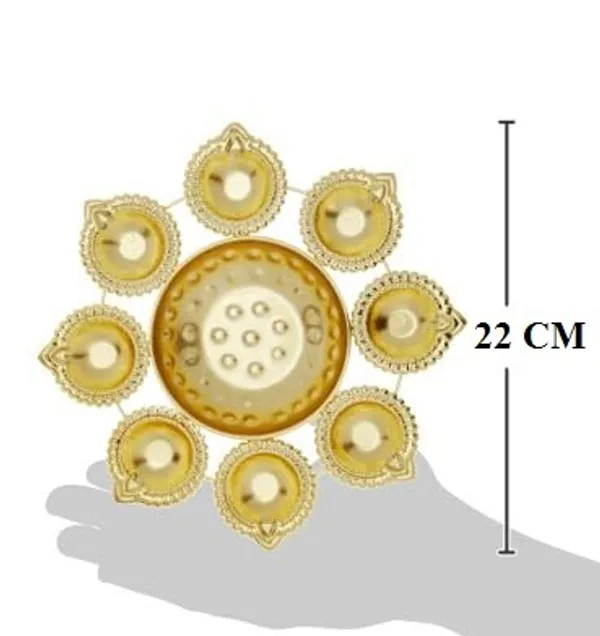 8_Diya_Shape_Flower_Decorative_Urli_Bowl_for_Home_Handcrafted_Bowl_for_Floating_Flowers_and_Tea_Light_Candles,_Office_and_Table_Decor|_Diwali_Decoration_Items_Set_of_4,_Size_-_22x22x2.5_CM
