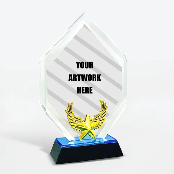Golden_Winged_Star_Hexagon_Acrylic_Trophy