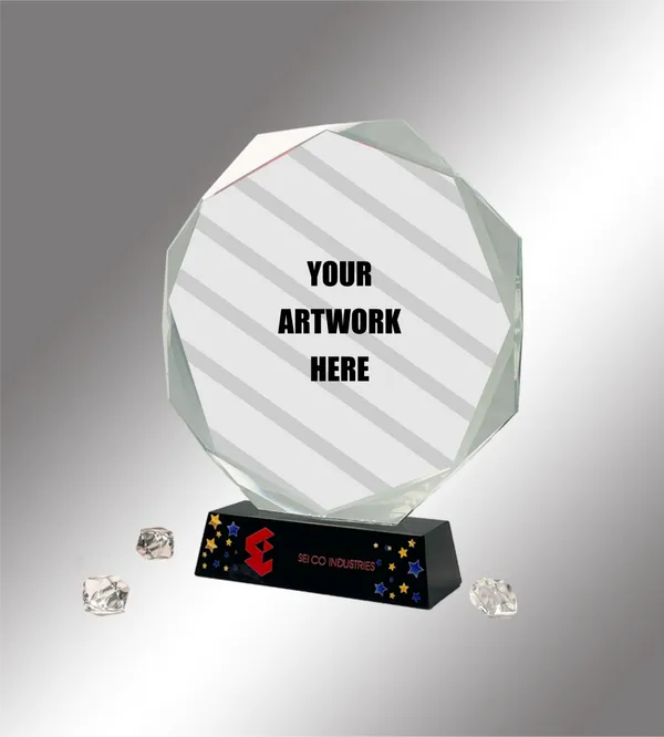 Faceted_Decagon_Glass_Award_With_Stellar_Base