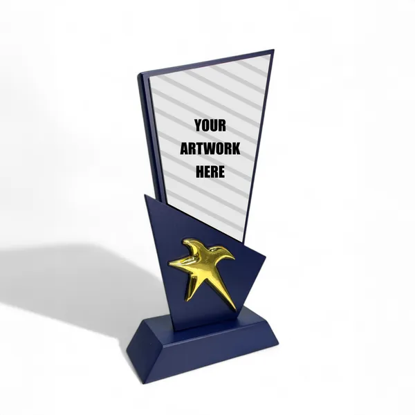 Navy_Apex_Wood_Award_With_Chrome_Star