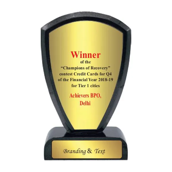 Polished_Shield_Award_With_Golden_Faceplate