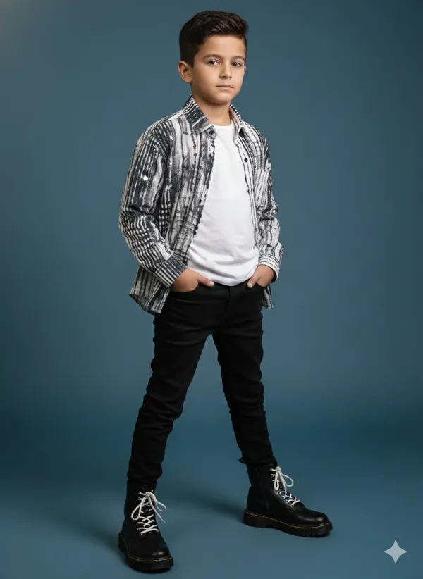 Black_Popcorn_Febric_Kids_Popcorn_Shirt_For_Kids