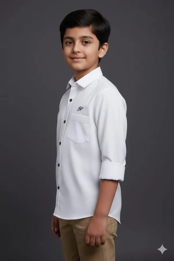 White_Cotton_Kids_Plain_Shirt_For_Kids