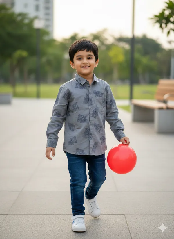 Gray_Cotton_Kids_Printed_Shirt_For_Kids