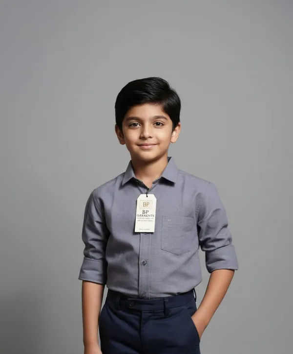 Gray_Cotton_Kids_Plain_Shirt_For_Kids