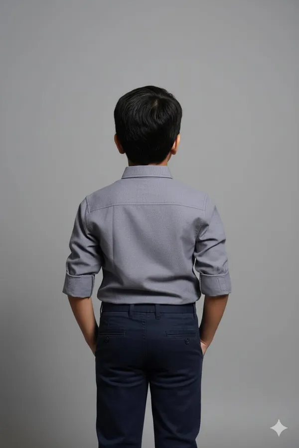 Gray_Cotton_Kids_Plain_Shirt_For_Kids