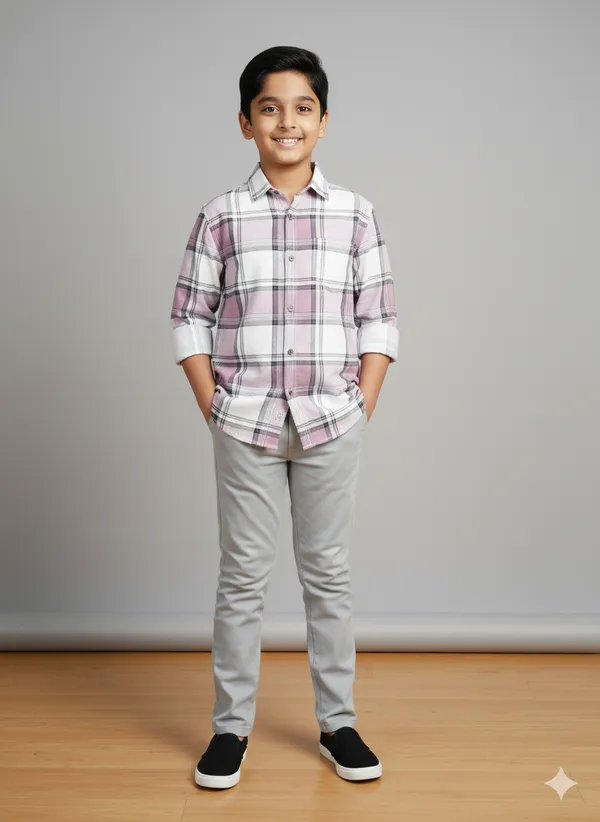 Light_Pink_Cotton_Kids_Check_Shirt_For_Kids
