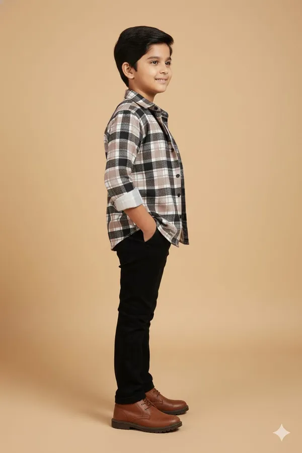 Multicolor_Cotton_Kids_Light_Check_Printed_Shirt_For_Kids