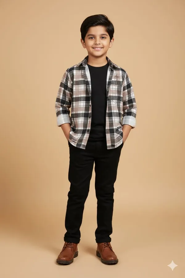 Multicolor_Cotton_Kids_Light_Check_Printed_Shirt_For_Kids