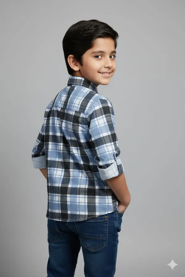Sky_Blue_Cotton_Kids_Light_Check_Printed_Shirt_For_Kids