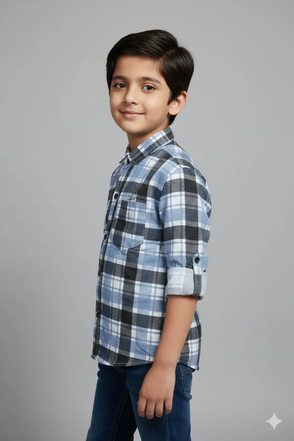 Sky_Blue_Cotton_Kids_Light_Check_Printed_Shirt_For_Kids
