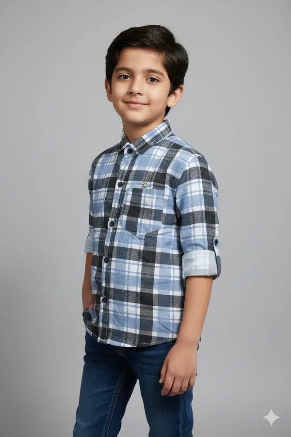 Sky_Blue_Cotton_Kids_Light_Check_Printed_Shirt_For_Kids