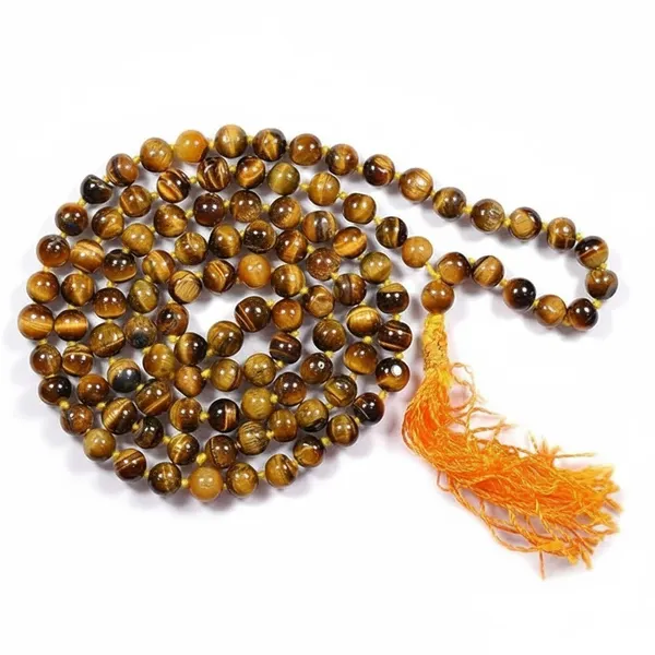 Brown_Original_Natural_Tiger_Stone_Mala_109_Beads_For_Men_And_Women