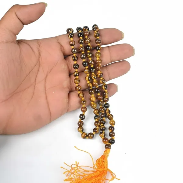 Brown_Original_Natural_Tiger_Stone_Mala_109_Beads_For_Men_And_Women