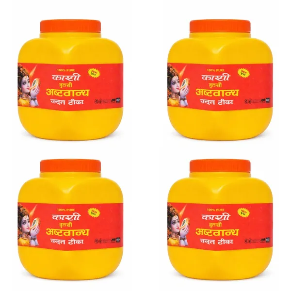 Yellow_Kashi_Tulsi_Ashtagandha_Chandan_Tika_Pure_Kashar_Mixed_Pack_Of_4_For_Men_And_Women