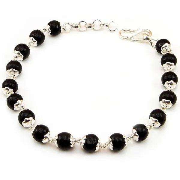Black_Silver_Natural_Karungali_Ebony_Wood_Beads_With_Silver_Capping_Bracelet_For_Men_And_Women
