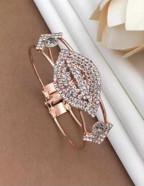 Rose_Gold_Plated_Peach_Stone_Bangle_For_Women