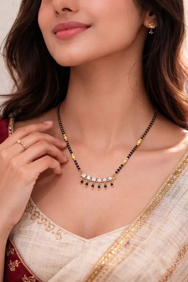 Gold_And_Black_Kolhapuri_Saaj_Wati_Pendant_Mangalsutra_For_Women