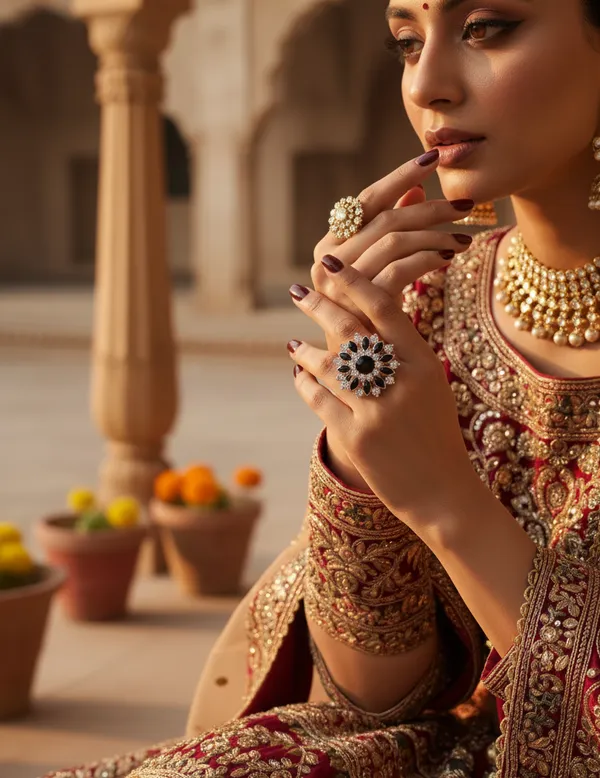 Black_Floral_Kundan_Statement_Ring_For_Women