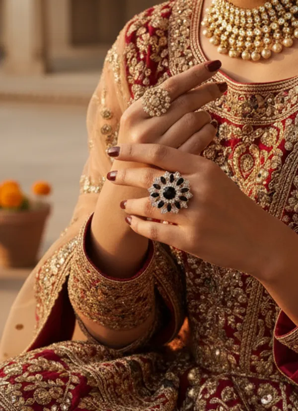 Black_Floral_Kundan_Statement_Ring_For_Women