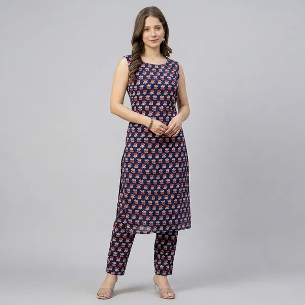Sleeveless_Blue_Pritned_single_kurti
