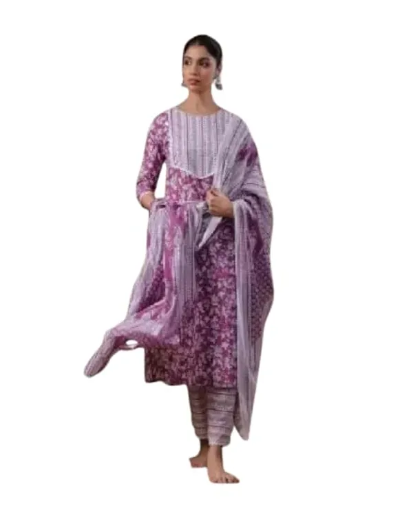 Women_S_Cotton_Kurta_Pant_Dupatta_Set