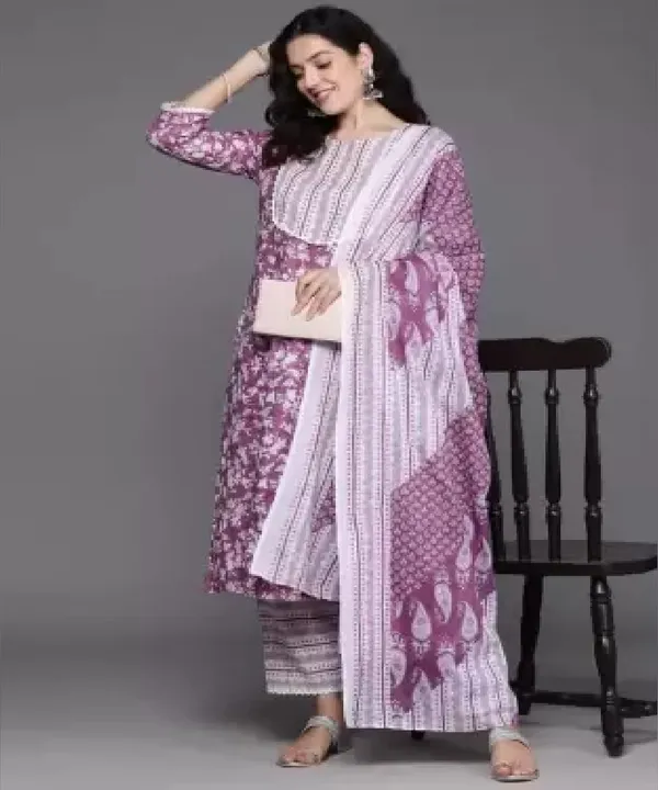 Women_S_Cotton_Kurta_Pant_Dupatta_Set