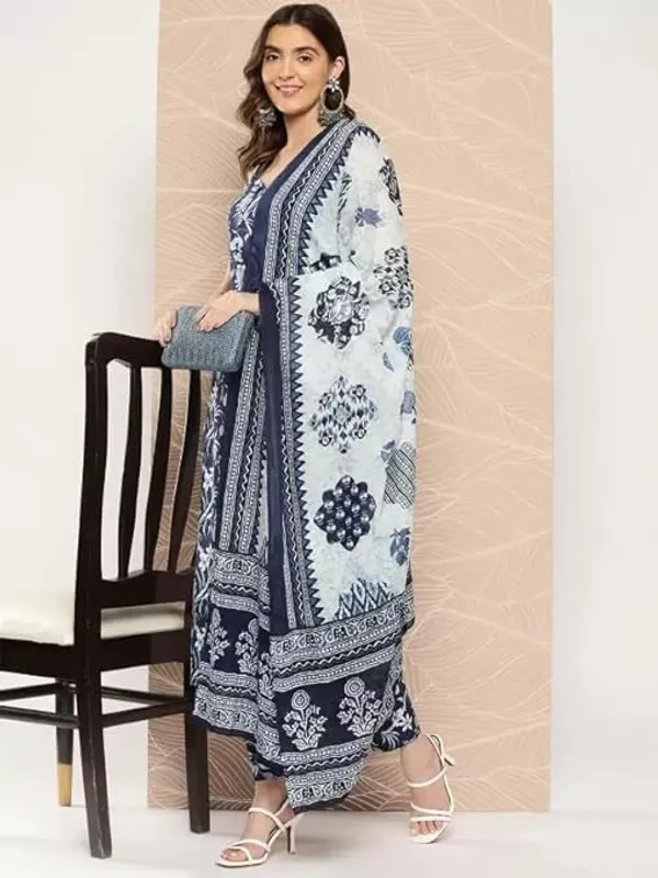 Cotton_Kurta_And_Pant_Set_With_Dupatta_For_Women