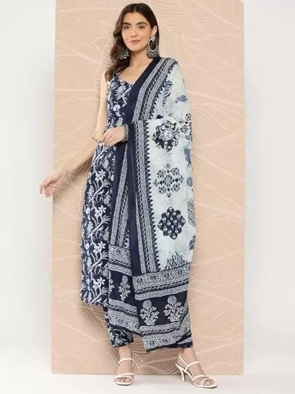 Cotton_Kurta_And_Pant_Set_With_Dupatta_For_Women