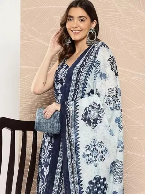 Cotton_Kurta_And_Pant_Set_With_Dupatta_For_Women